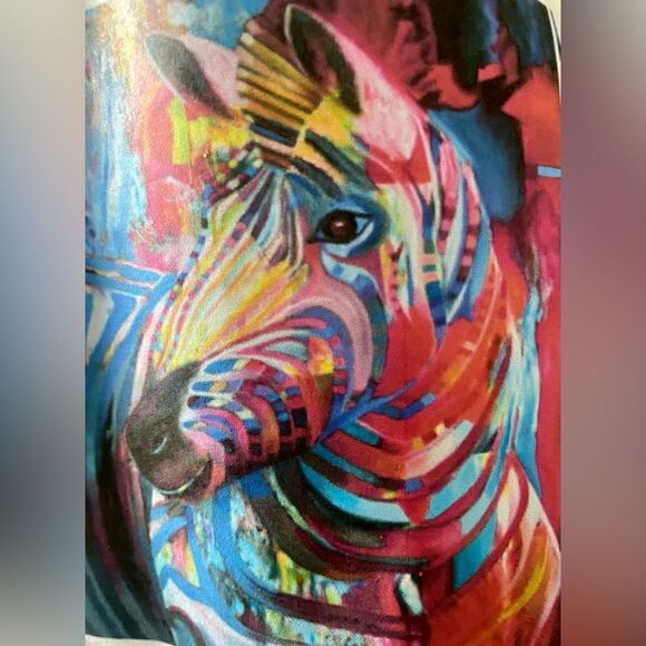 Pretty Neat Creative 24x31in diamond painting abstract rainbow zebra NEW - Picture 1 of 3
